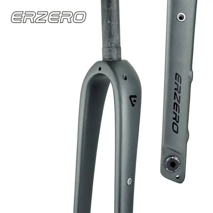 ERZERO Full Carbon Gravel Fork 700C/27.5" Tapered 12x100mm Thru-Axle 55mm Tire Clearance Disc/Rim Brake
