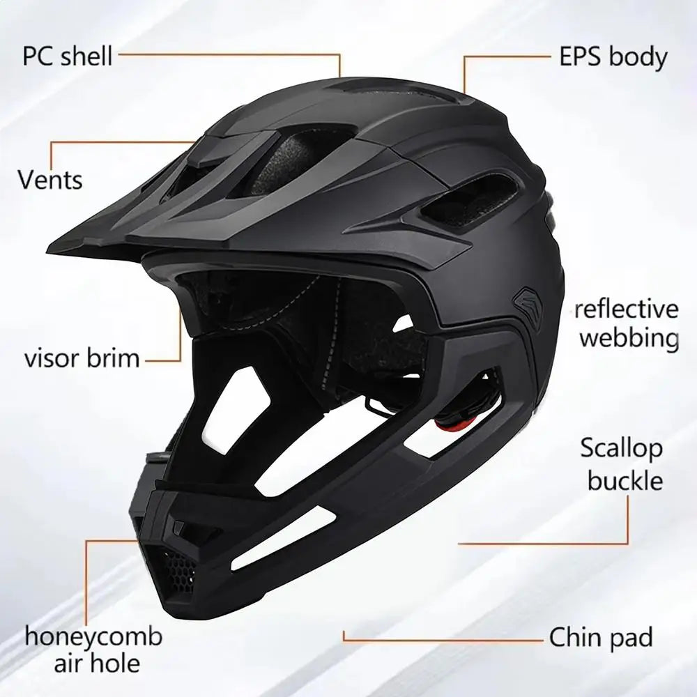 Trailguard Detachable Full Face Helmet