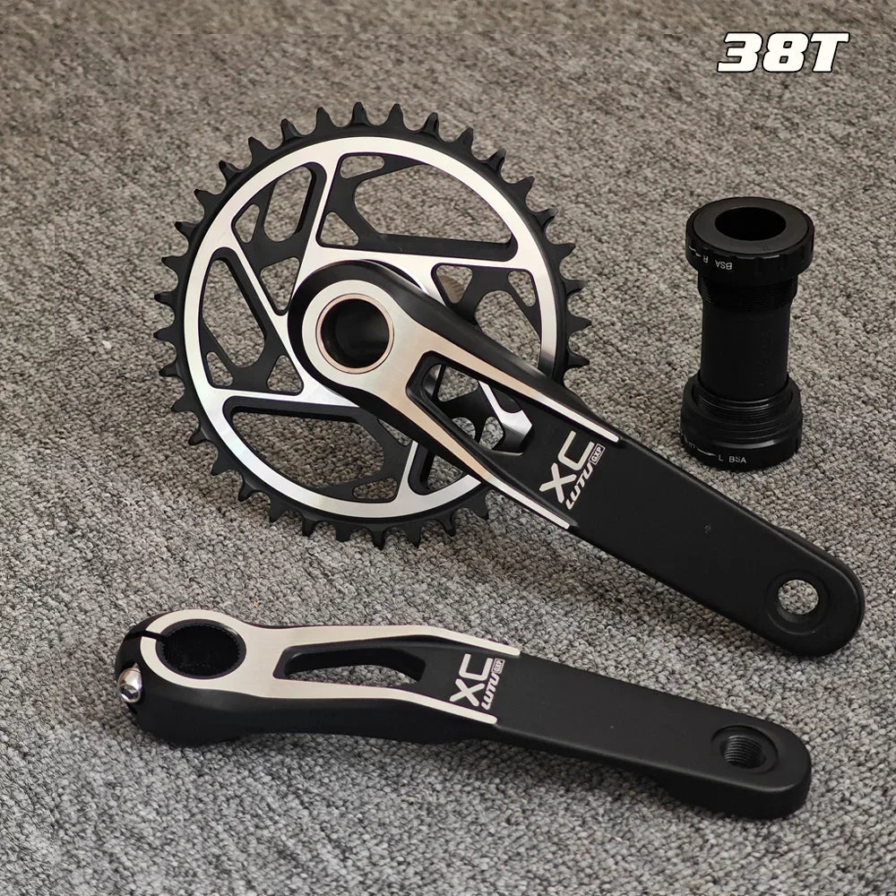 GOLDIX MTB Crankset 170/175mm SL 3 Bolt Direct Mount Crank 0mm Offset 34T 36T 38T 40T Chainring for XC AM