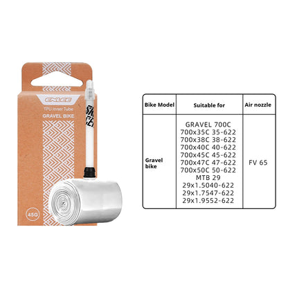 ENLEE Bike Tire Inner Tube TPU F/V Road Mountain Bike TPU Inner Tube Presta Valve 45mm 65mm 85mm Bicycle Inner Tire Bike Parts