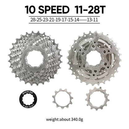 BUCKLOS Bicycle Flywheel 8/9/10/11/12 Speed Bike Cassette 36T/40T/42T/46T/50T/52T MTB Road Bike Freewheel for SHIMANO HG K7 Part