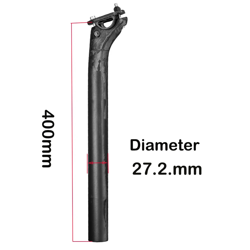Elitaone Carbon Fiber Seatpost 27.2/30.9/31.6mm Matte Black Offset 20mm Lightweight Durable MTB Road Bike Seat Post Bicycle Part