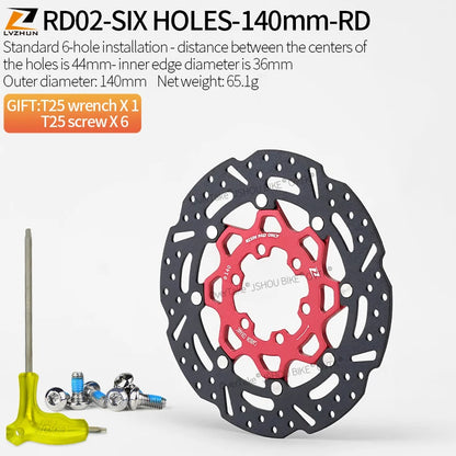 LVZHUN bike carbon-ceramic brake discs 140/160/180/203mm  Ultra-light  High-temperature resistant for Shimano bike parts