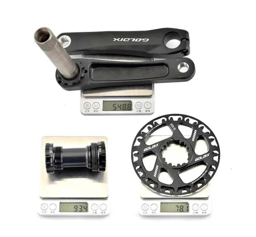 Ultralight Children's Bicycle Crank 110mm 127mm 140mm 150mm 155mm 160mm Crankset for Kid Support 7-12Speed Bike Accessories