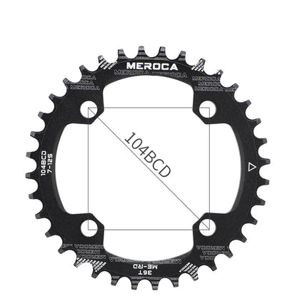 LUTU XC Hollow Integrated Crank MTB Cranks - Direct Mount MTB Single Chainring Aluminum Crankset MTB Accessories