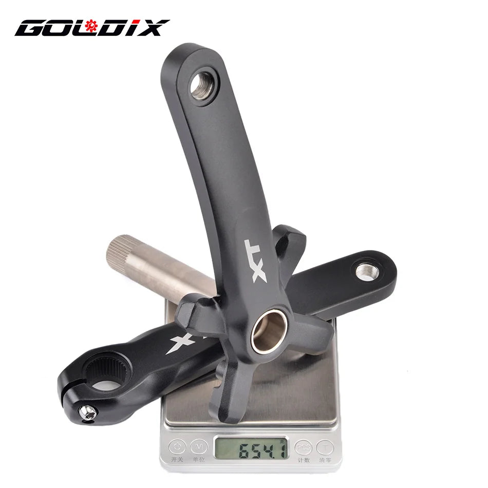 XT Bicycle Crankset 104BCD MTB Bike Crank Chainring Bike 170mm 175mm Black Round Oval 32T 34T 36T 38T Aluminum Alloy with Bottom
