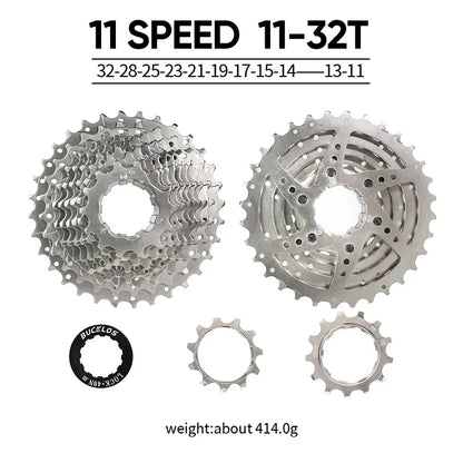 BUCKLOS Bicycle Flywheel 8/9/10/11/12 Speed Bike Cassette 36T/40T/42T/46T/50T/52T MTB Road Bike Freewheel for SHIMANO HG K7 Part