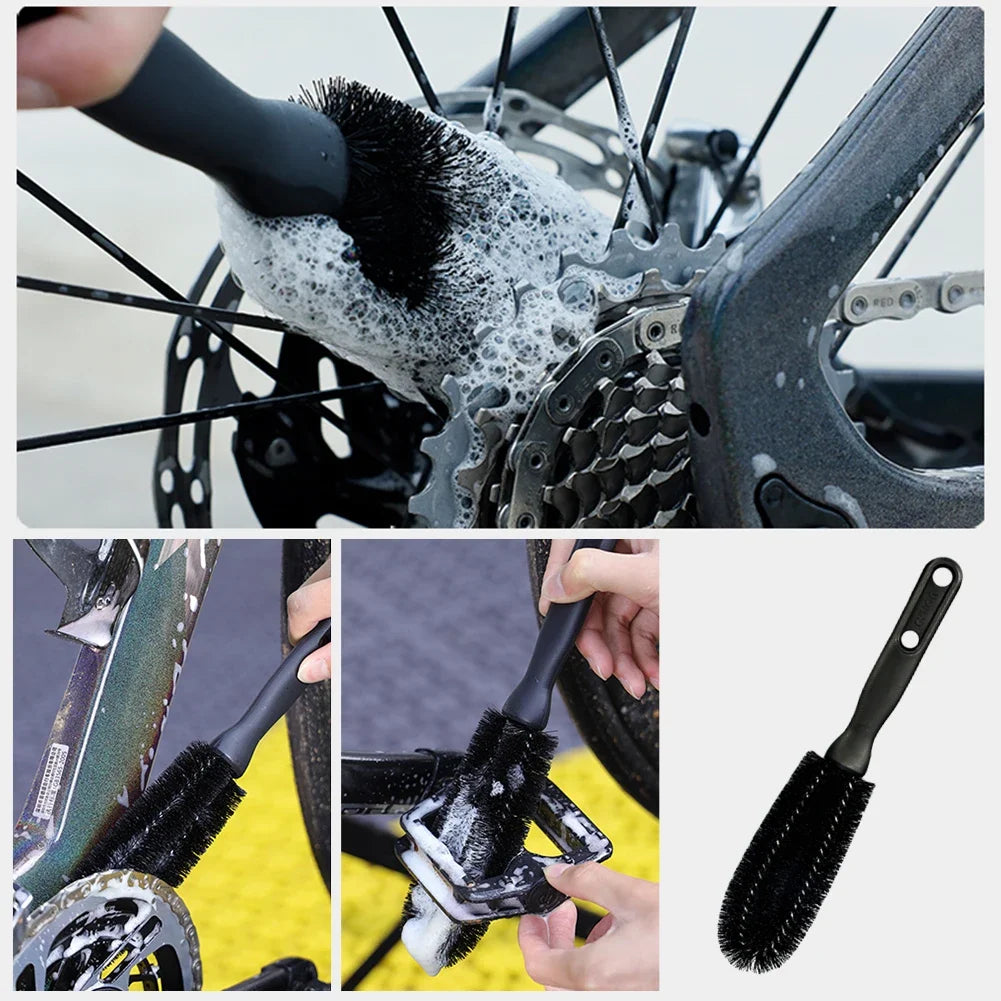 Bike Cleaning Tool Set Brush Kit for Mountain Road City BMX and