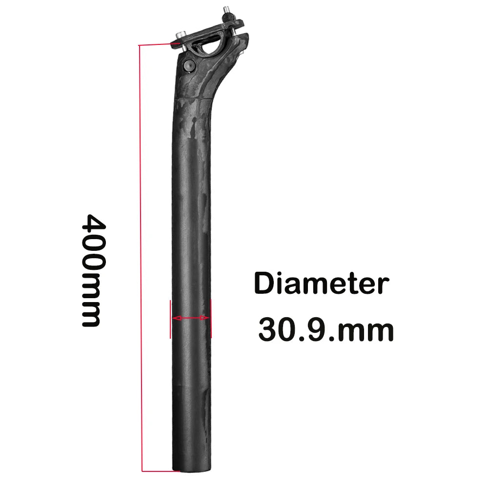Elitaone Carbon Fiber Seatpost 27.2/30.9/31.6mm Matte Black Offset 20mm Lightweight Durable MTB Road Bike Seat Post Bicycle Part