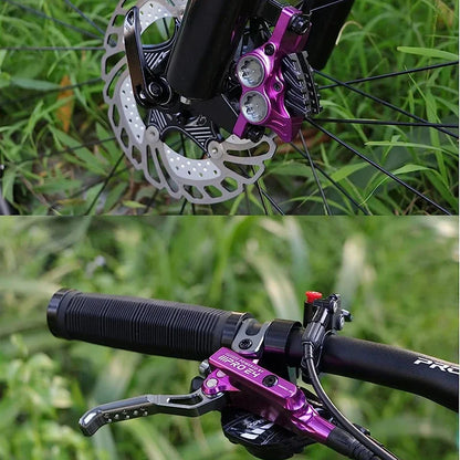 IIIPRO E4 Brake Ultralight 4 Piston Bicycle Hydraulic Brake 800/1550mm MTB Brake Cooling Oil Pressure AM DH Road Bike Disc Brake