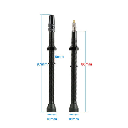 Bicycle No Tube Presta/FV Valve Brass/Alloy Stem Detachable Brass Core 40-120mm Road Bike Tubeless  Core Tool