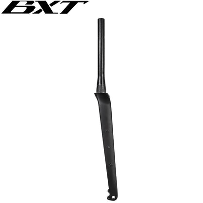 BXT 700C Carbon Gravel Fork, MTB/Road Carbon Bike Fork, 27.5er Thru Axle Disc Brake Road Bicycle fork, Int/Ext Cable Rigid Fork