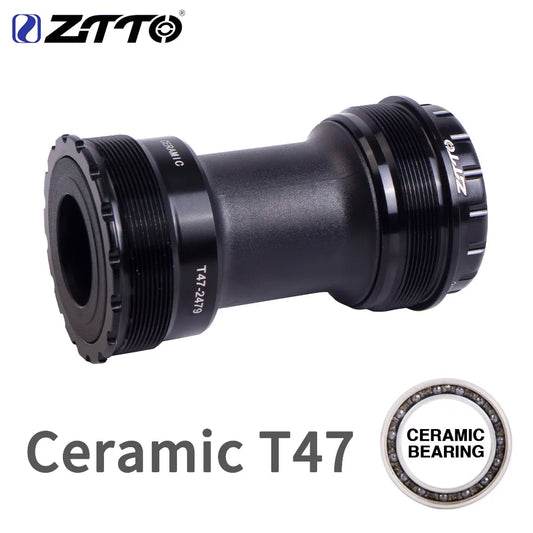ZTTO Ceramic Bearing T47 BB Thread Bottom Bracket 24mm 29mm 30mm