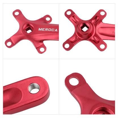 MEROCA CX Square Hole Bicycle Crankset 104BCD Aluminum Alloy IXF Square Hole Mountain Bike Crankset 170mm 32T/34T/36T/38T/40T/42
