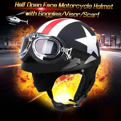 Heritage Visor Open Face Helmet