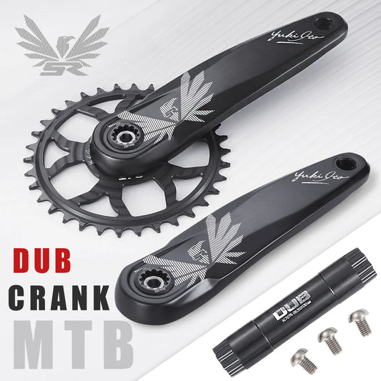 KRSEC Ultralight MTB Bike Crank DUB Axis Diameter 28.9mm