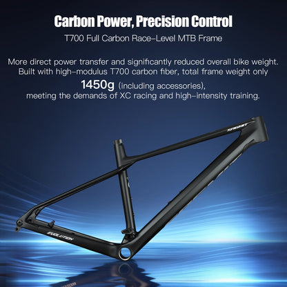 SAGMIT T700 Carbon Mountain Bike Frame 29er Full Internal Routing Boost 12x148mm Hardtail UDH MTB Carbon Frame Disc Brake