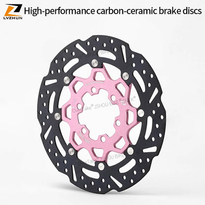 LVZHUN bike carbon-ceramic brake discs 140/160/180/203mm  Ultra-light  High-temperature resistant for Shimano bike parts