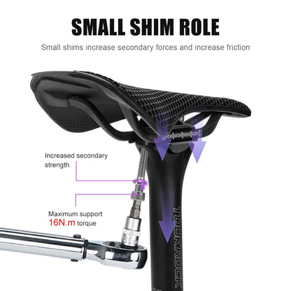 TOSEEK Carbon Seatpost 27.2 31.6mm Length 400mm Matte Black MTB Road Bike Seat Post Seat Tube Bicycle Parts MTB Carbon Canoe