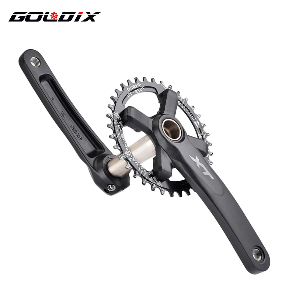 XT Bicycle Crankset 104BCD MTB Bike Crank Chainring Bike 170mm 175mm Black Round Oval 32T 34T 36T 38T Aluminum Alloy with Bottom