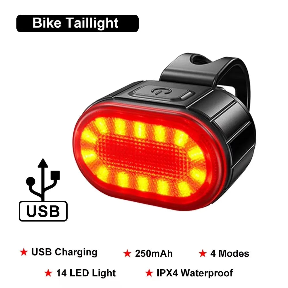 BUCKLOS Bike Lighting Front and Rear Lights Bicycle Lamp Led
