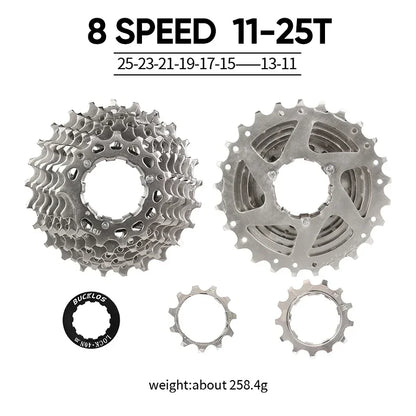 BUCKLOS Bicycle Flywheel 8/9/10/11/12 Speed Bike Cassette 36T/40T/42T/46T/50T/52T MTB Road Bike Freewheel for SHIMANO HG K7 Part