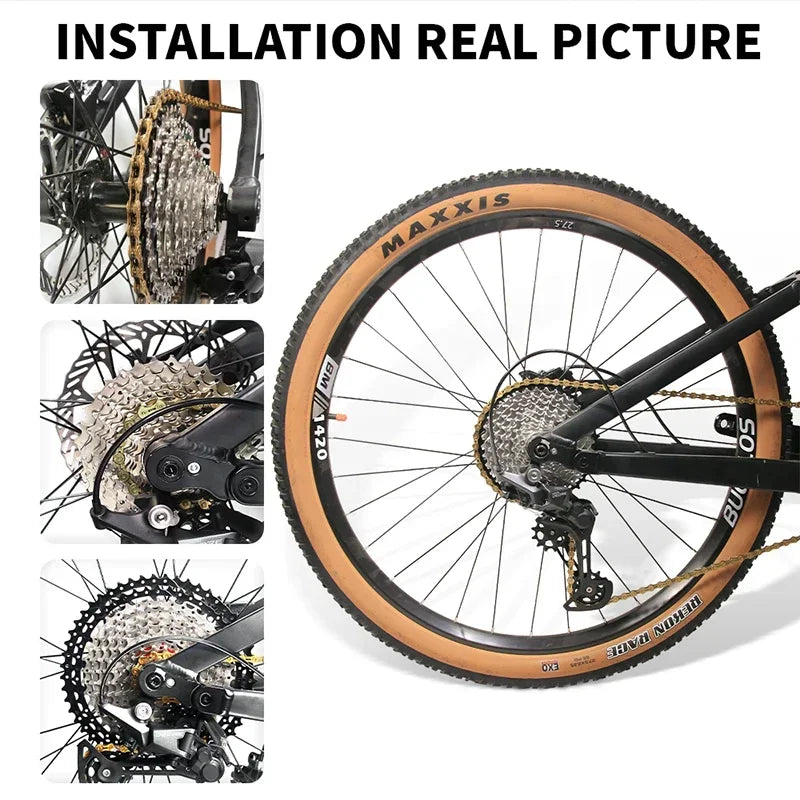 BUCKLOS Bicycle Cassette 10 speed MTB cassette K7 Road Bike Freewheel 25T 28T 32T 34T 36T 40T 10V Bike Cassettes Flywheel For HG