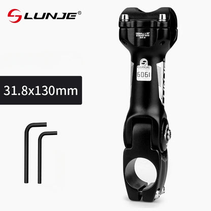Adjustable Road Mountain Bicycle Stem MTB Bike Table 90/110/130mm Rod Front Fork Stem for 25.4/31.8mm Handlebar Power Parts