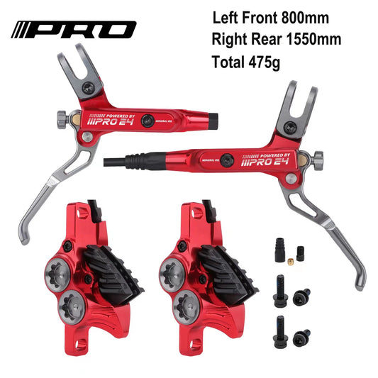 IIIPRO E4 Brake Ultralight 4 Piston Bicycle Hydraulic 800/1550mm