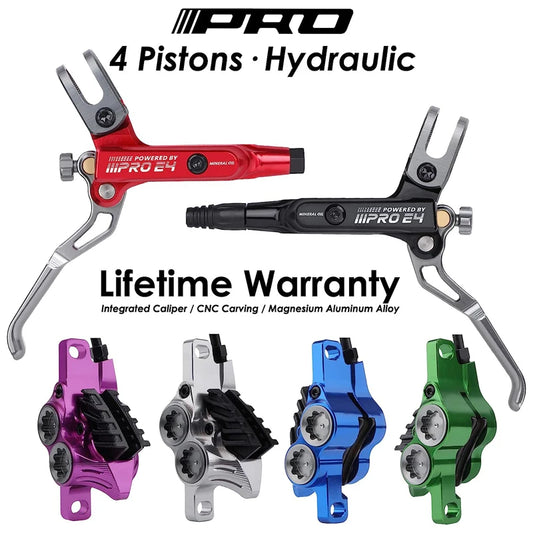 IIIPRO E4 Brake Ultralight 4 Piston Bicycle Hydraulic 800/1550mm