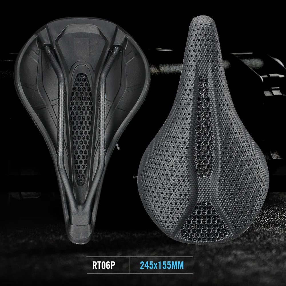 RYET Carbon 3D Printed Saddle 145/155MM 190g 7*9 Bike Seating For Men Women Triathlon Road MTB Mountain Gravel Cycling Parts