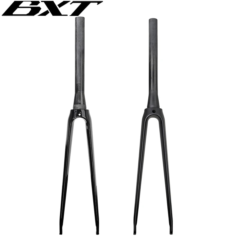 BXT Full Carbon Road Bike Fork,700C V Brake Fork, QR 100x9mm, Tapered Tube 39.8mm, fit BXT-045 Track frame