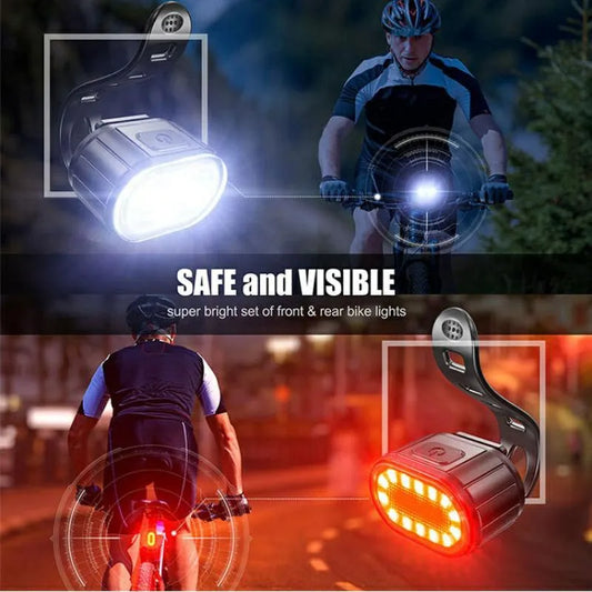 BUCKLOS Bike Lighting Front and Rear Lights Bicycle Lamp Led