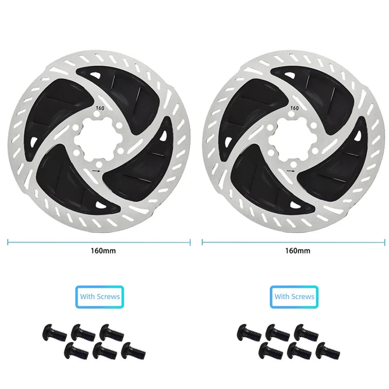 140MM 160MM MTB Bike Disc Brake Cooling Floating Rotor RT900 Brake Disc 6 Bolts Quality Mountain Road Bicycle Disc Brake Rotor