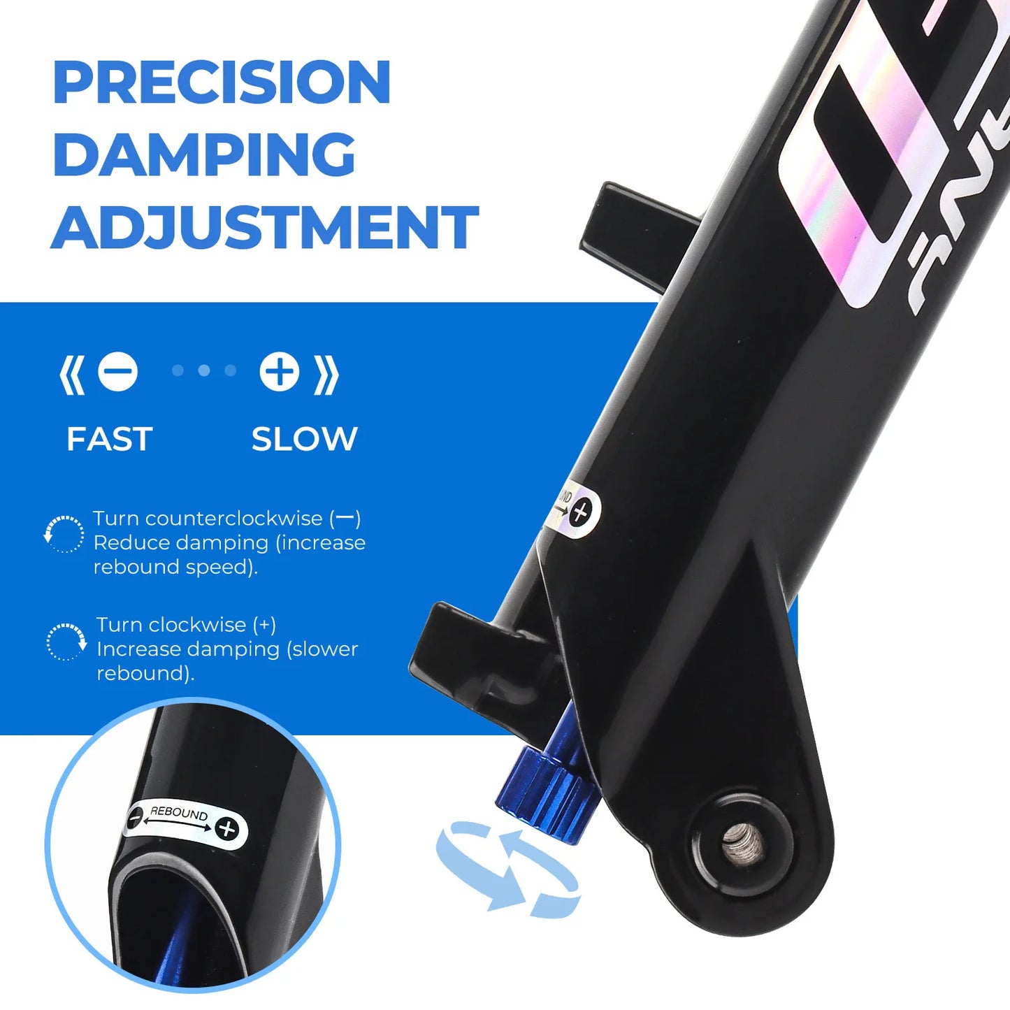 BOLANY MTB Air Fork 27.5 29Inch Air Oil Suspension Boost 15x110 Thru Axle Lightweight Bike Fork R29 Damping Rebound Adjustable