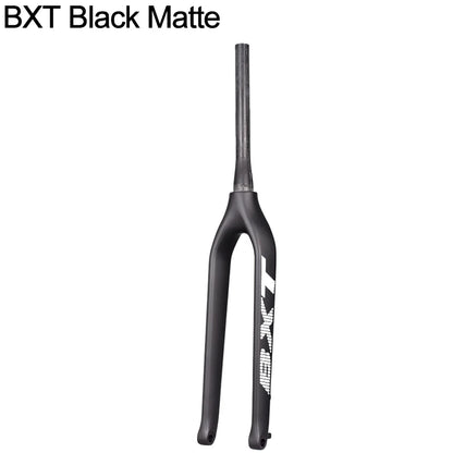 BXT-29er Mountain Bike Carbon MTB Fork, Rigid Tapered Thru Axle 100*15mm, Super Light Bicycle Fork,