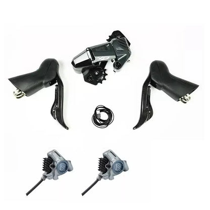 Wheeltop New GeX Wireless Electronic Shifter Gravel Bike Set Single Chainring 7-14 Speed Rear Derailleur Road Bicycle Groupset