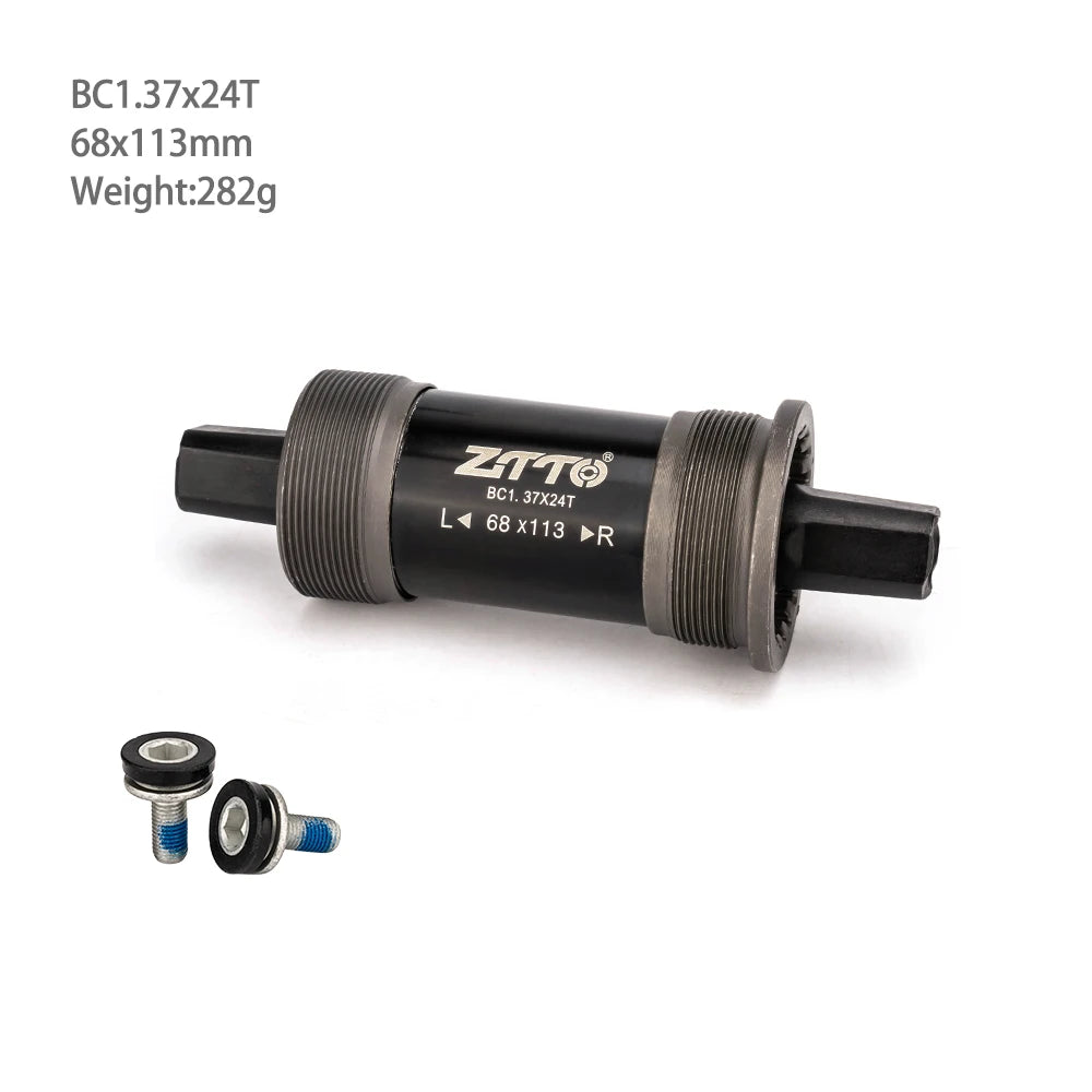 ZTTO Bicycle BSA 68x103mm 107mm 110.5mm 113mm 116mm Square Tapered Threaded Bottom Brackets For Axis Quare Hole Square Crankset