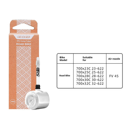 ENLEE Bike Tire Inner Tube TPU F/V Road Mountain Bike TPU Inner Tube Presta Valve 45mm 65mm 85mm Bicycle Inner Tire Bike Parts