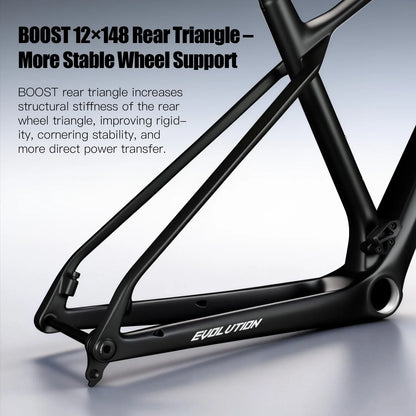 SAGMIT T700 Carbon Mountain Bike Frame 29er Full Internal Routing Boost 12x148mm Hardtail UDH MTB Carbon Frame Disc Brake
