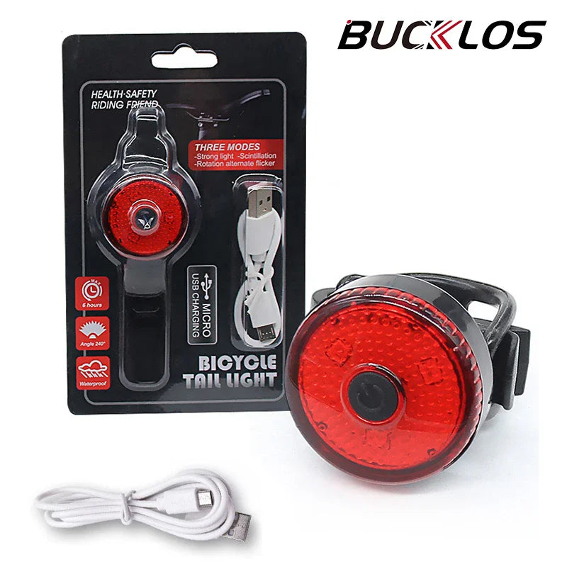 BUCKLOS Bike Lighting Front and Rear Lights Bicycle Lamp Led