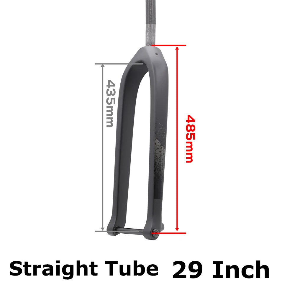MTB Thru Axle 15*110mm Boost Fork,Full Carbon Bike Straight Or Tapared Rigid Bicycle Front Fork,26"/27.5"/29" ,Disc Brake
