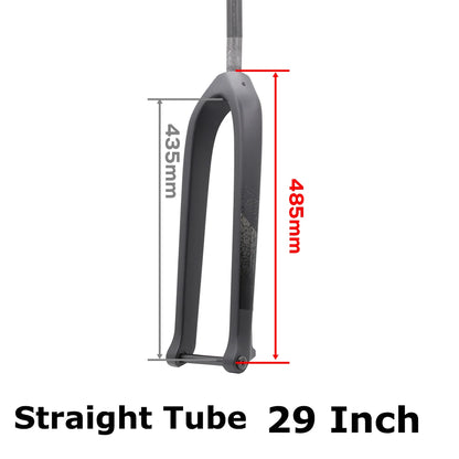 MTB Thru Axle 15*110mm Boost Fork,Full Carbon Bike Straight Or Tapared Rigid Bicycle Front Fork,26"/27.5"/29" ,Disc Brake