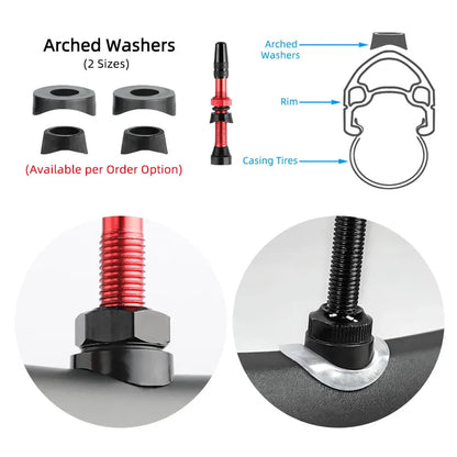 Bicycle No Tube Presta/FV Valve Brass/Alloy Stem Detachable Brass Core 40-120mm Road Bike Tubeless  Core Tool