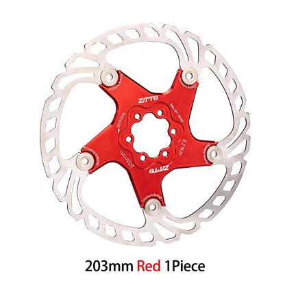 ZTTO Bicycle Disc Brake Floating Rotor 6-bolt 203mm180mm 160mm High Strength Steel Fit Any Pads For MTB Road Bike