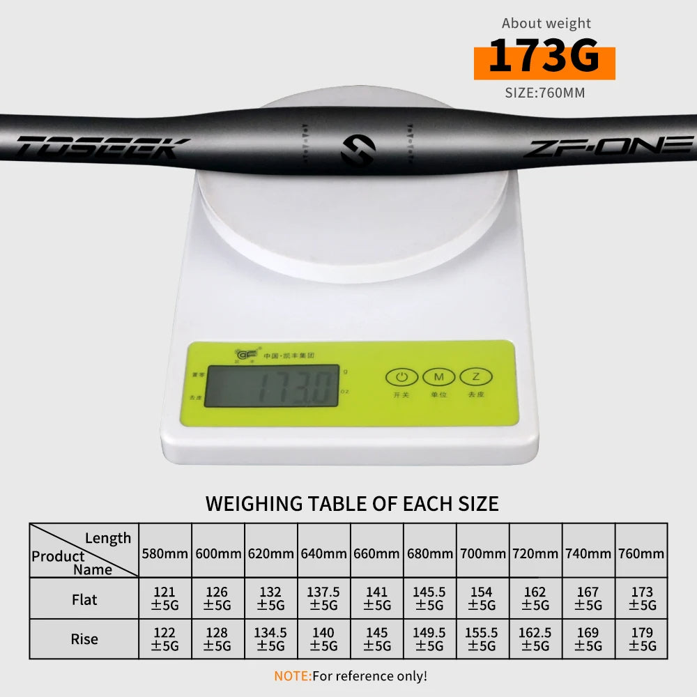 TOSEEK ZF-ONE Full Carbon Fiber Bike MTB Handlebar 31.8mm