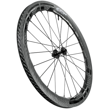 Zipp 454 NSW SawTooth hookless carbon front wheel side view