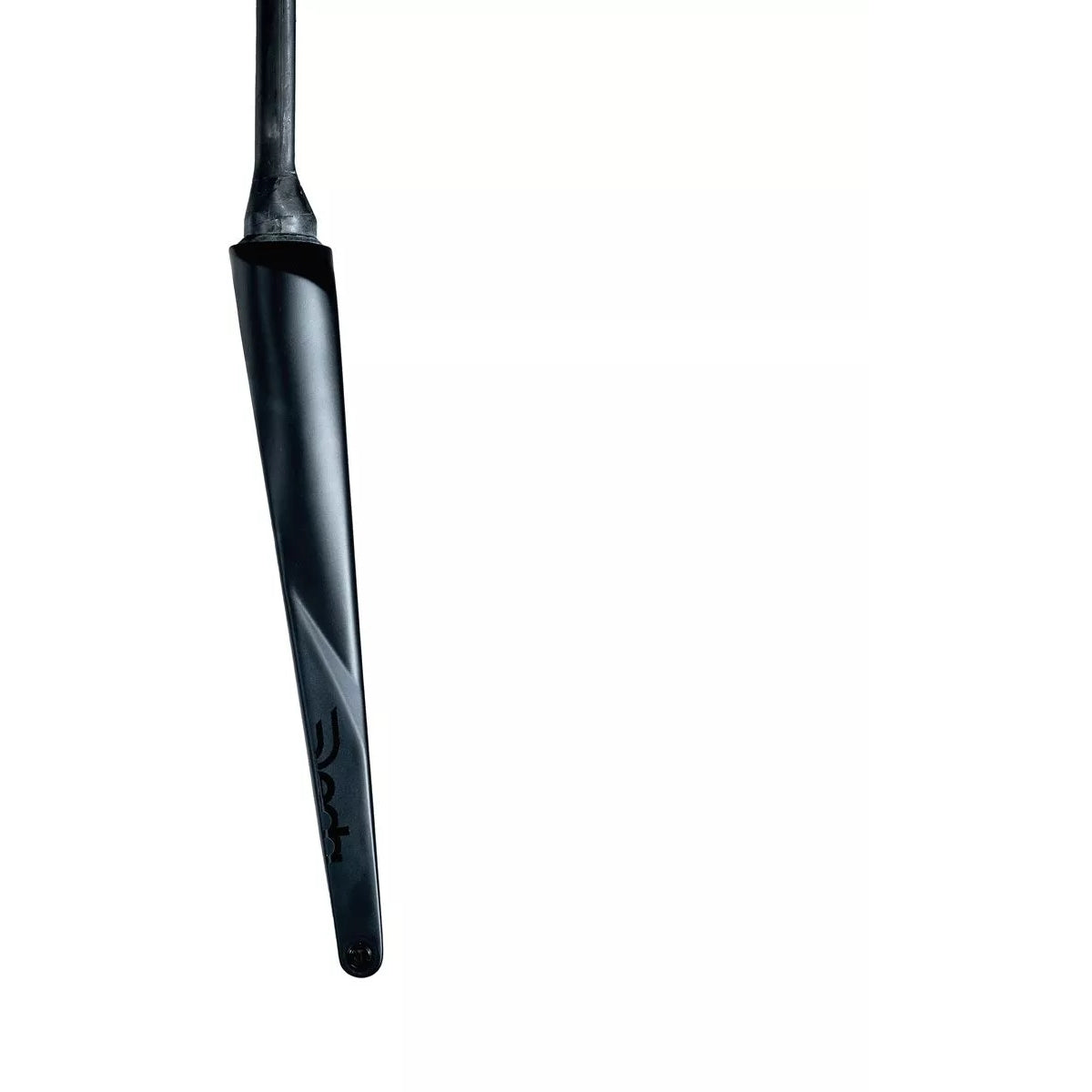 Side profile of Deda EDG Road DCR carbon fork with 45mm offset