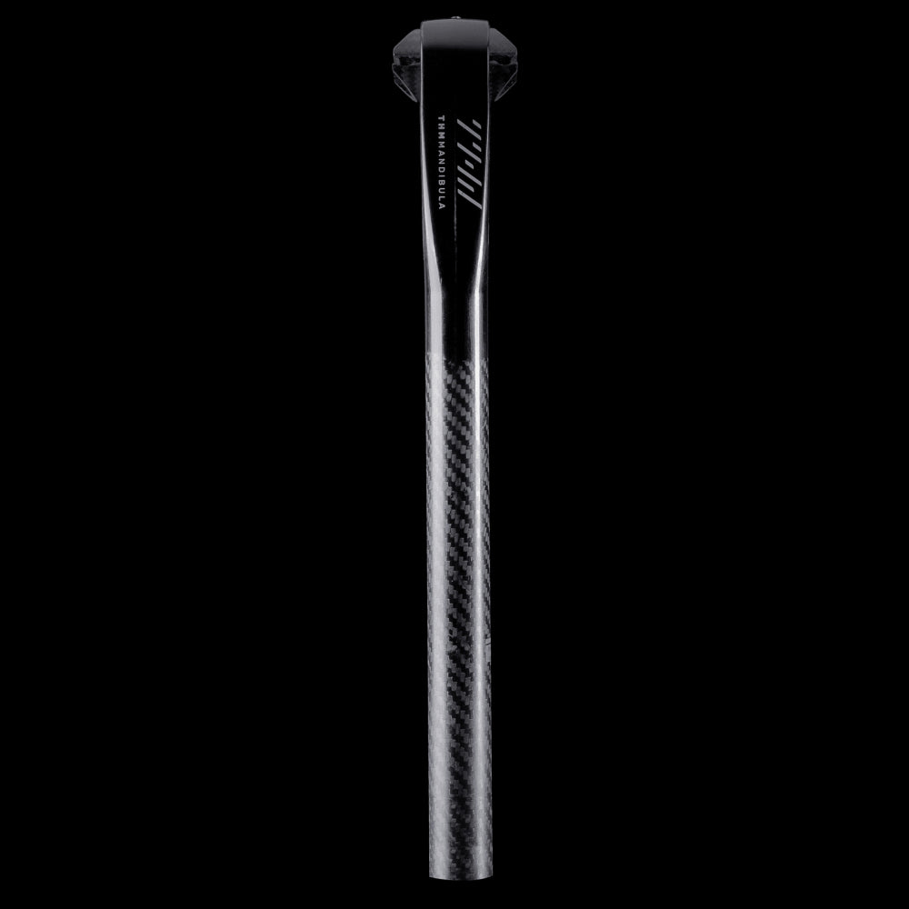 THM Mandibula 350mm comfort seatpost weighing approximately 159g