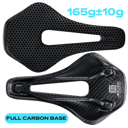 RYET 3D Printed Bicycle Saddle Carbon Fiber Ultralight Hollow Comfortable Breathable MTB Mountain Road bike Cycling Seat